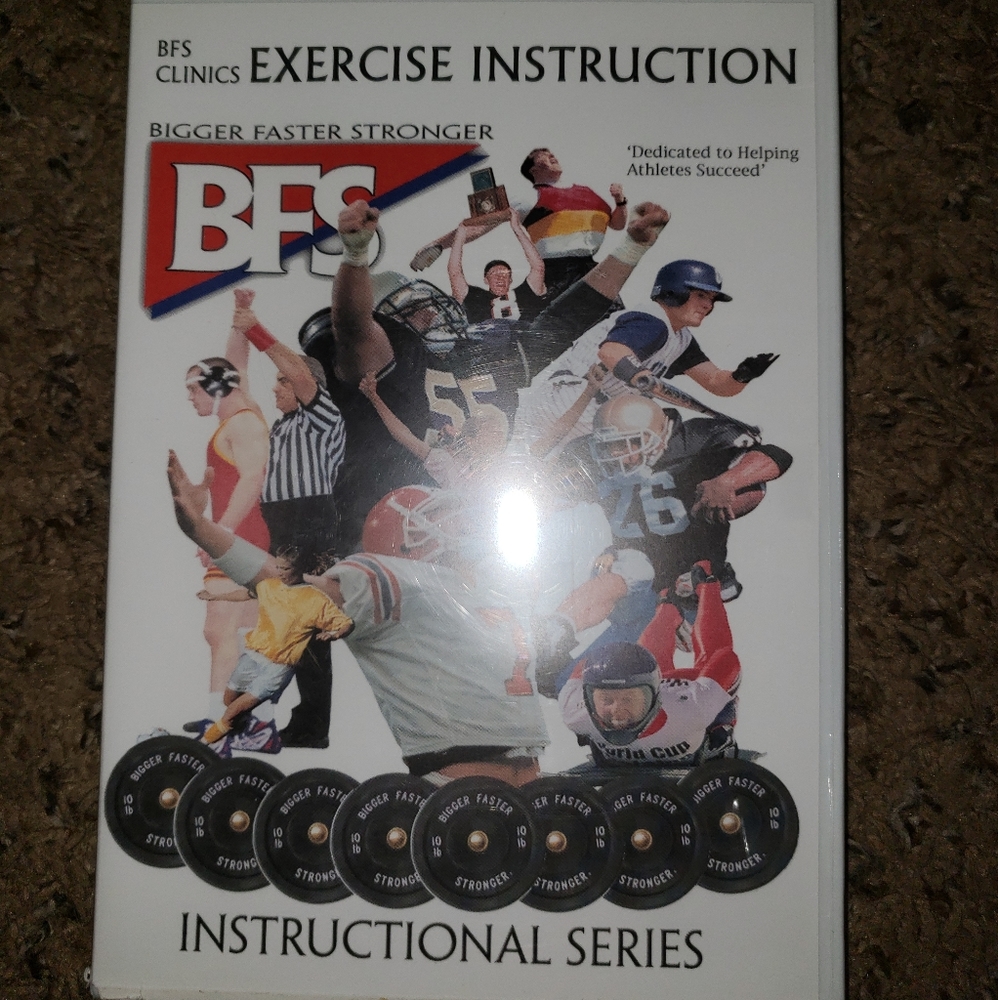 Dvd BFS Bigger, Faster Stronger exercise instruction video set of 3 dvds